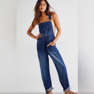Free People Ziggy Denim Overalls Size Medium